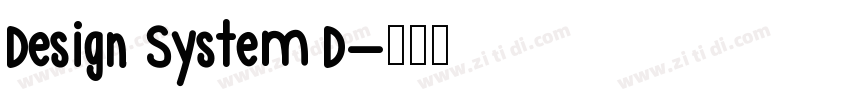 Design System D字体转换